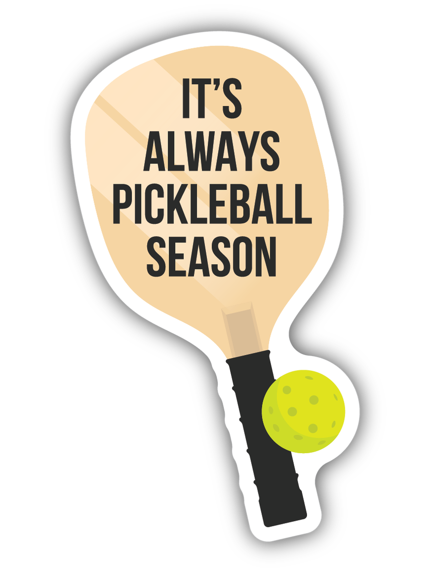 Pickleball Paddle Sticker