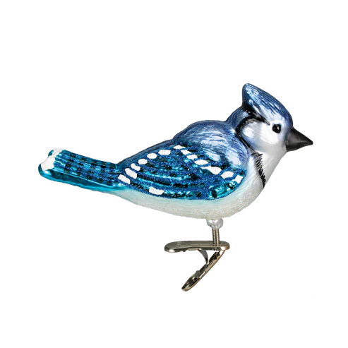 Bright Blue Jay Ornament
