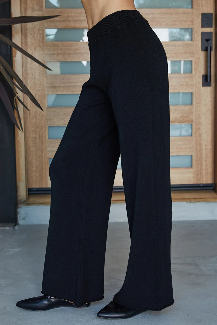 Viscose Knit Cozy Flared Pant