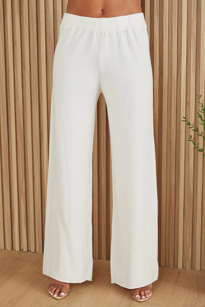 Viscose Knit Cozy Flared Pant