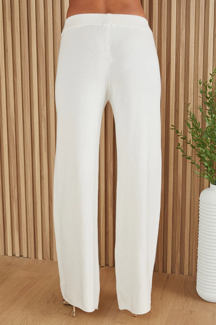 Viscose Knit Cozy Flared Pant