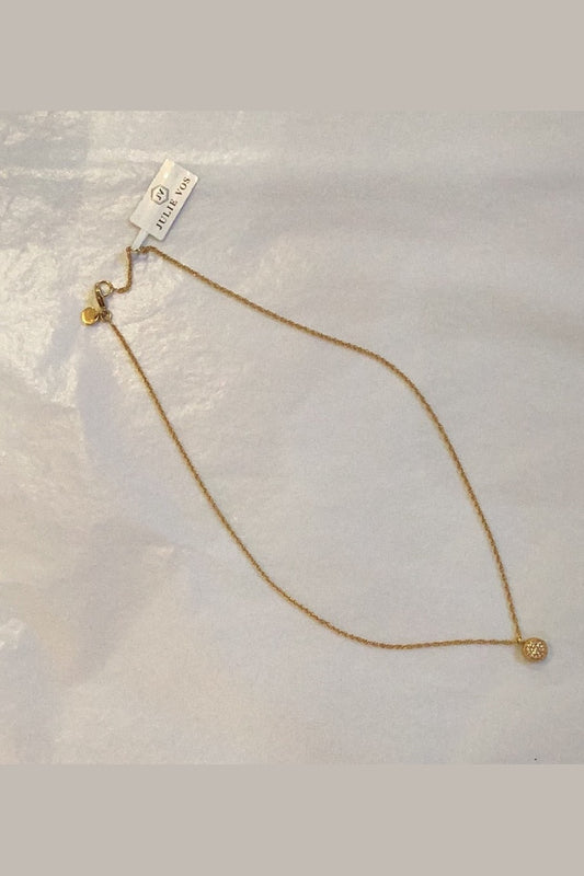 Julie Vos Solitaire Delicate Necklace