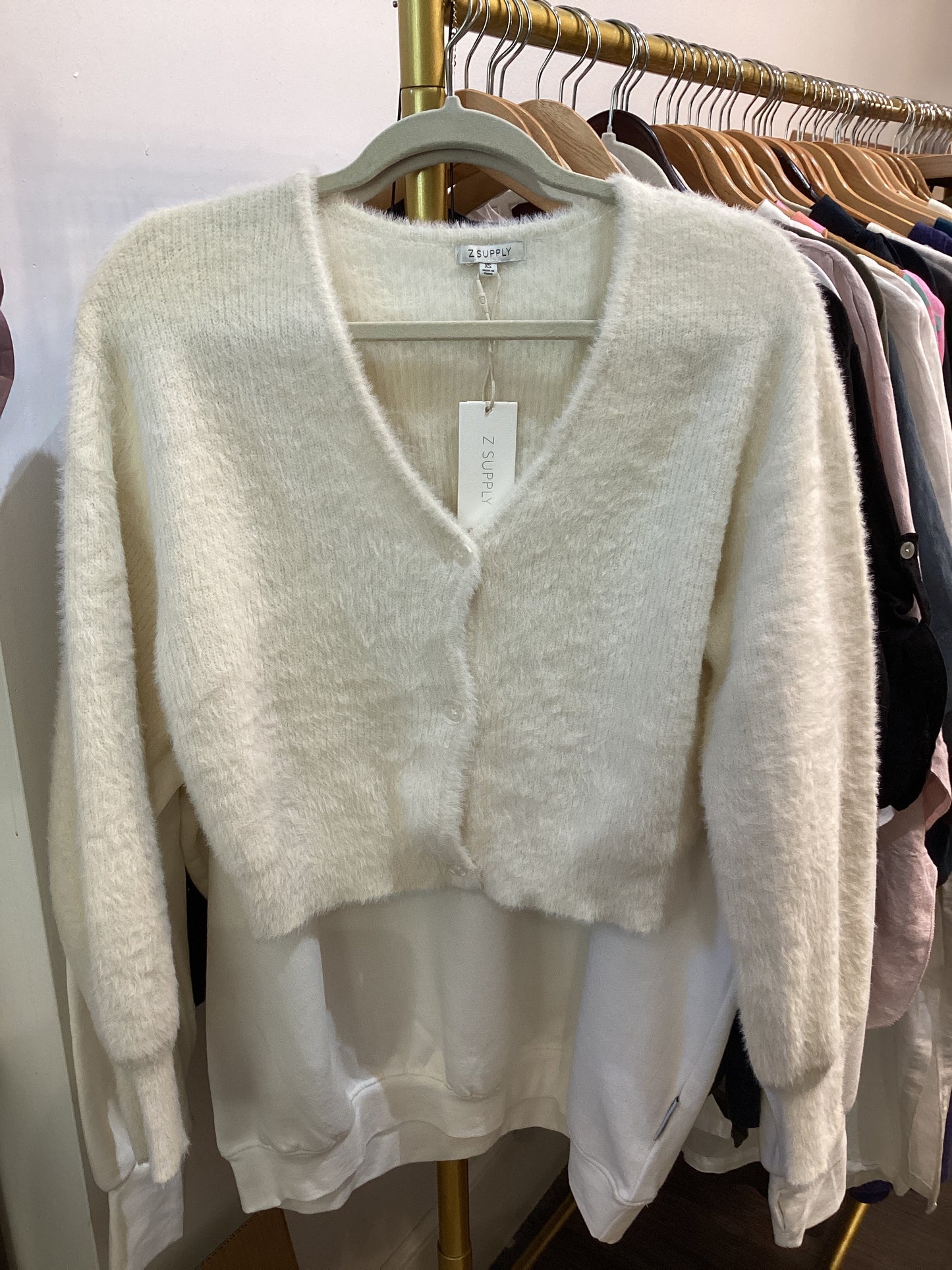 Sadira Fluffy Crop Cardigan