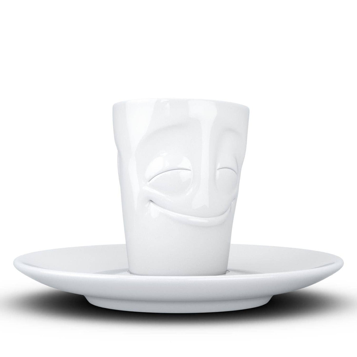 Cheery Face Espresso Cup with Saucer