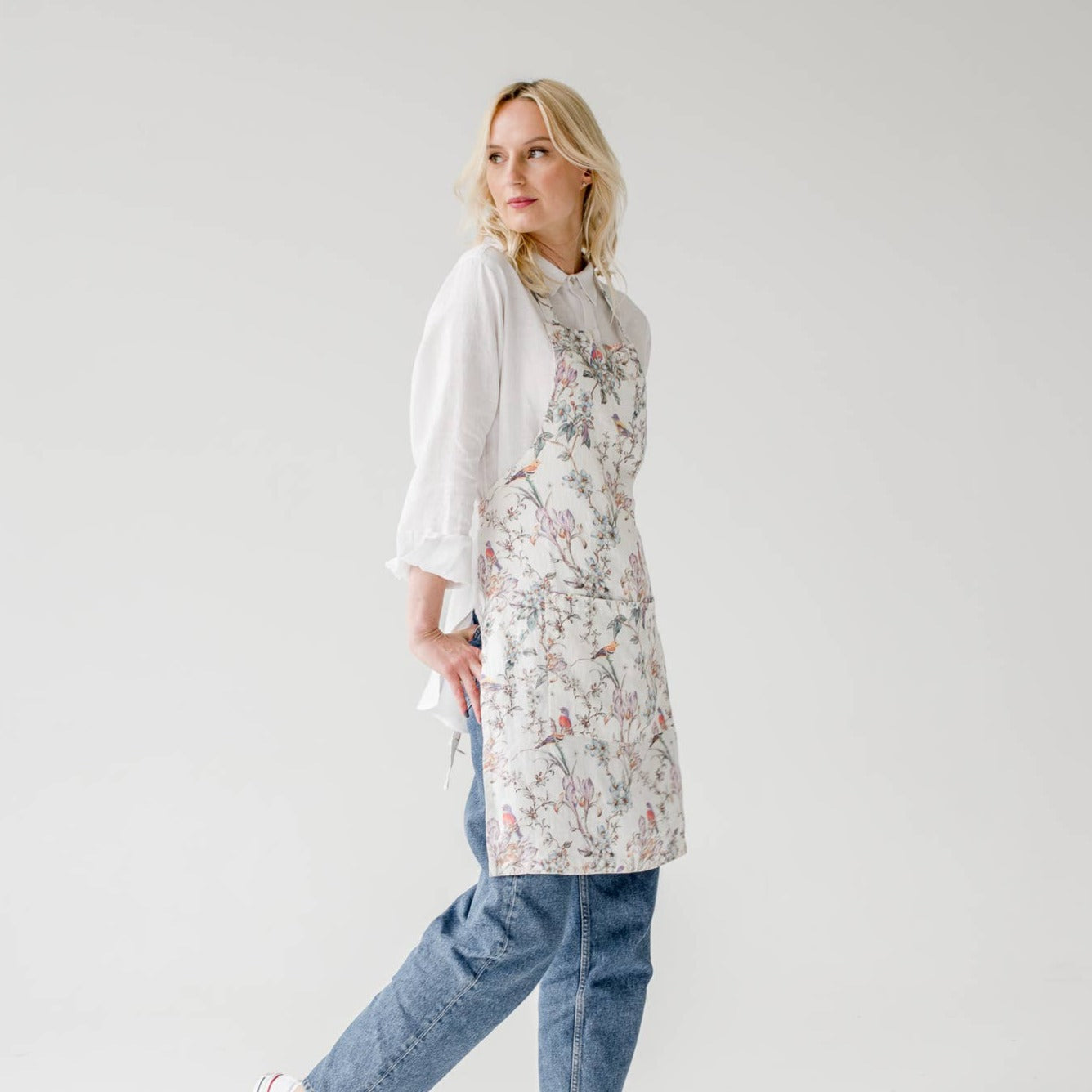 Daily Apron | Birds Linen