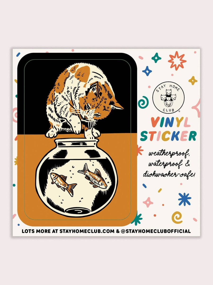 Fishbowl Vinyl Sticker