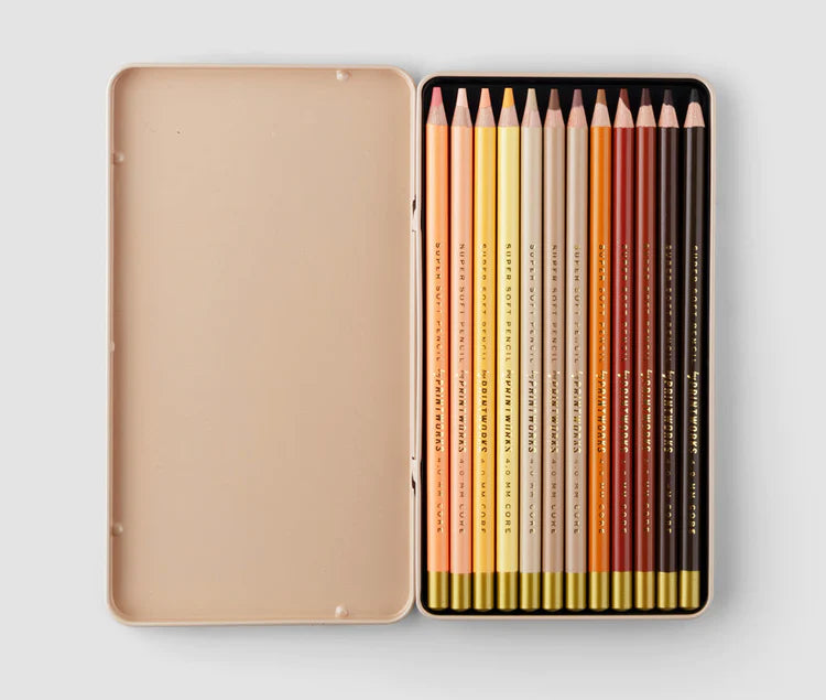 12 Color Pencils | Skin Tone