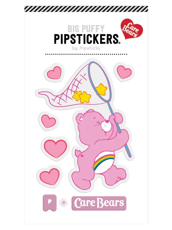Catching Cheer Bear Big Puffy Sticker