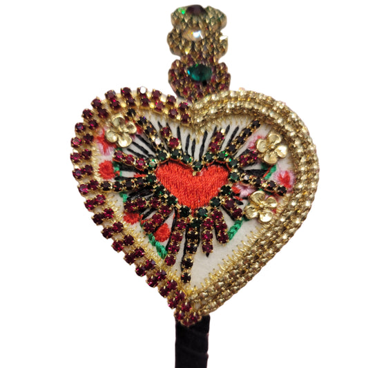 Jeweled Heart Headband