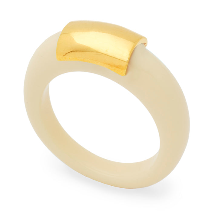 Ivory Resin RIng