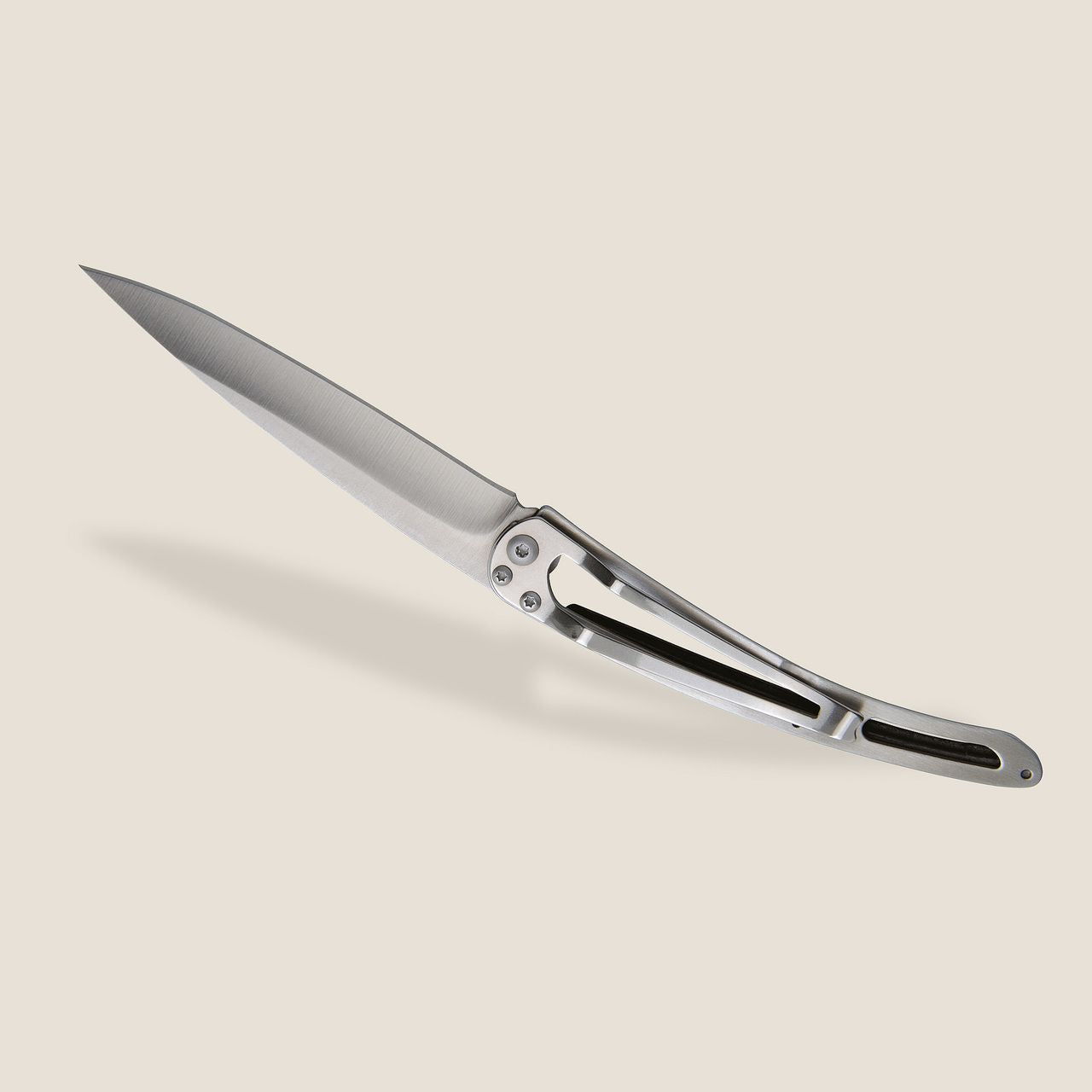 Deejo 37G Ebony Wood / Silver Wilkinson Pocket Knife