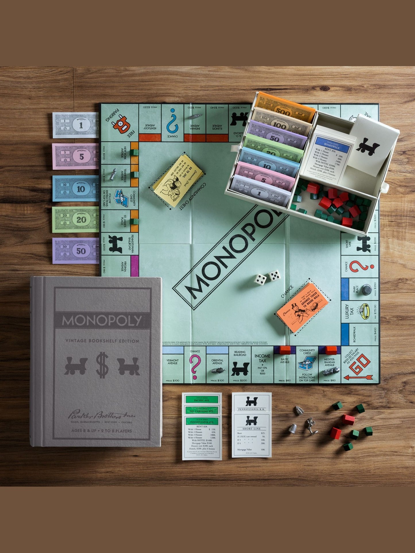 WS Game Company Monopoly Vintage Bookshelf Edition