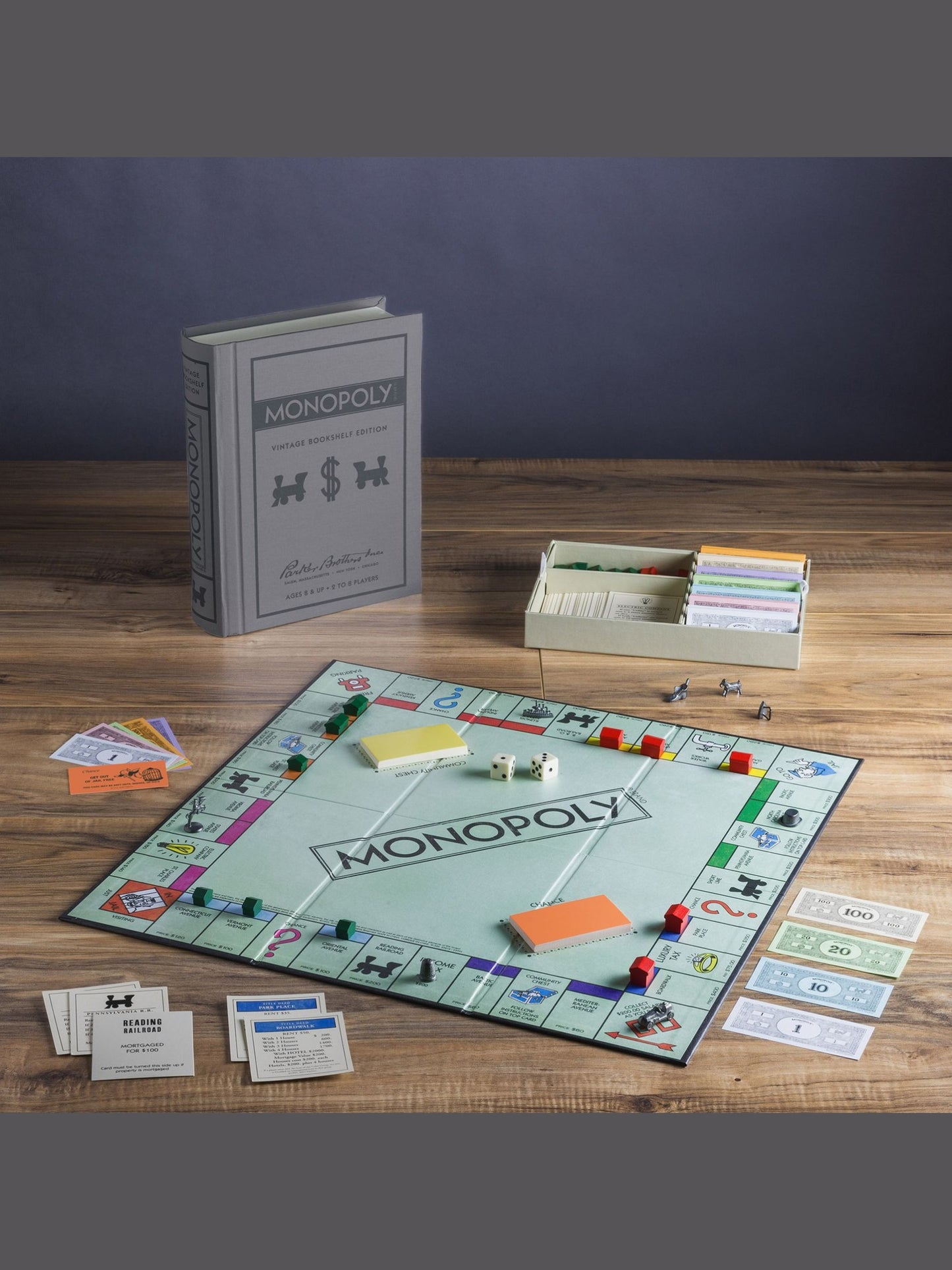 WS Game Company Monopoly Vintage Bookshelf Edition