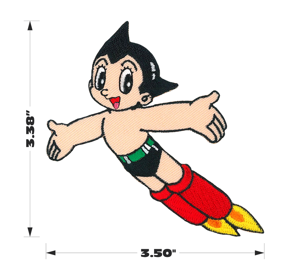 Patch - Astro Boy Flying Anime 1950s Manga Atomic Sci-Fi
