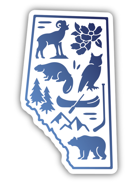Alberta Icons Sticker