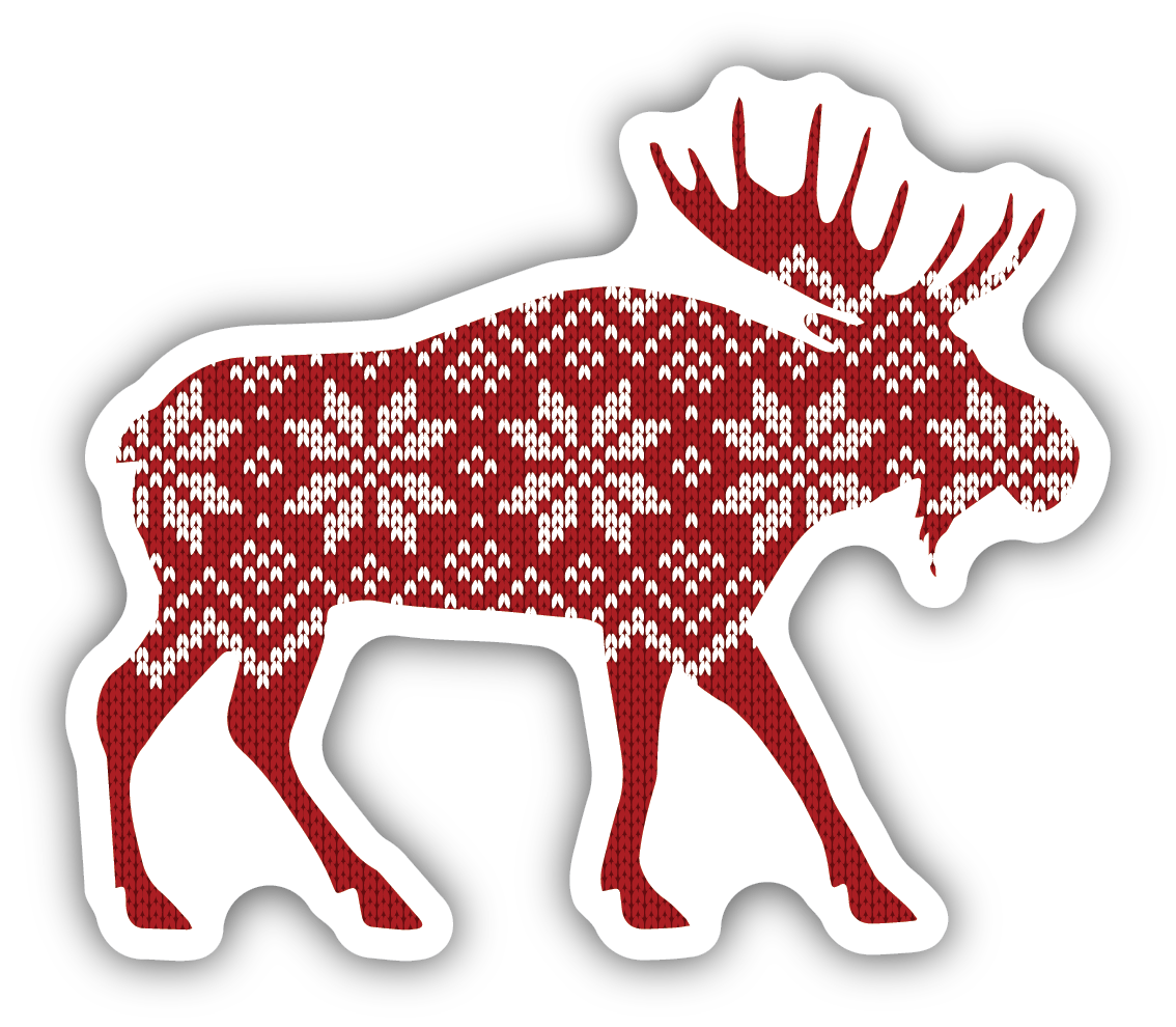 Sweater Moose Sticker