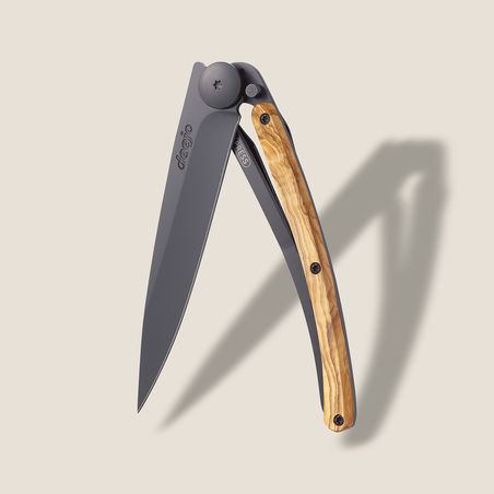 Deejo 37G Olive Wood Pocket Knife
