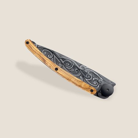 Deejo 37G Olive Wood / Pacific Pocket Knife