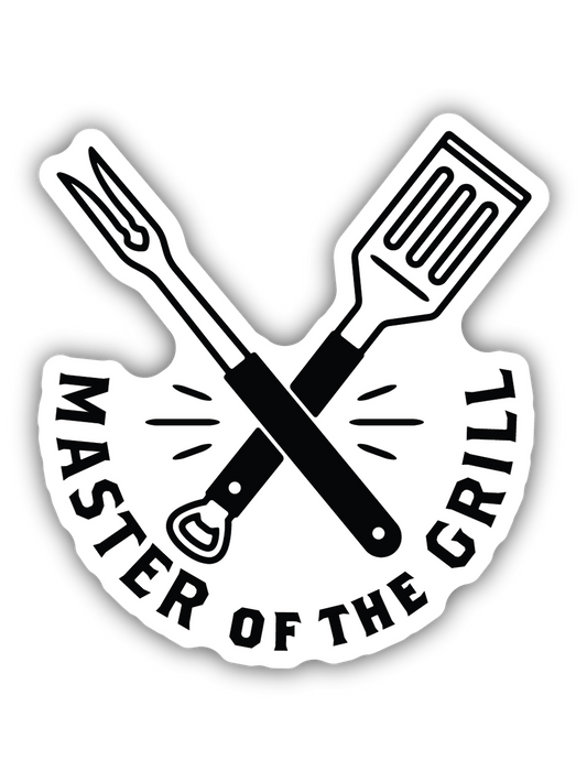 Master Of The Grill Barbeque Tools Sticker