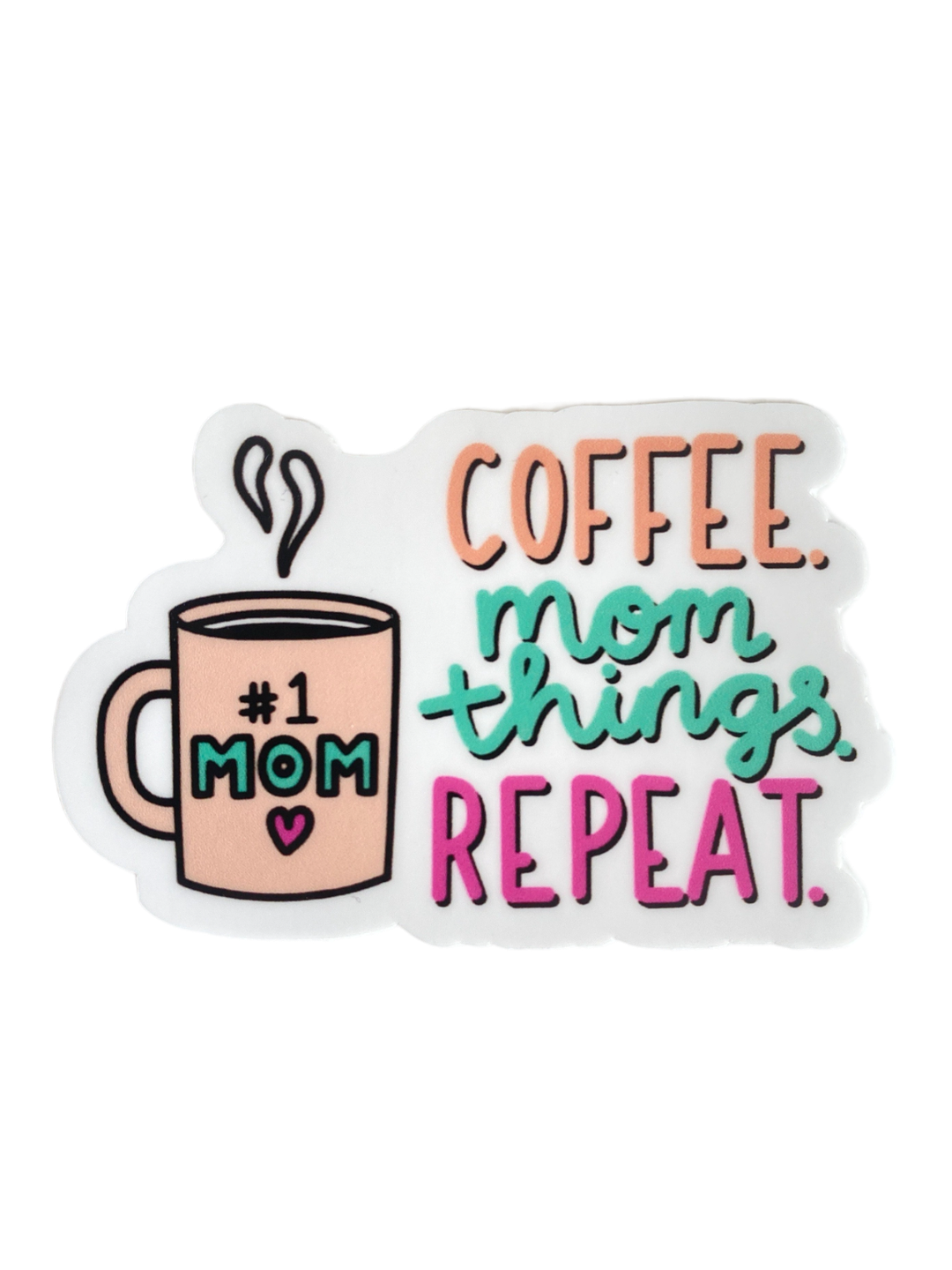 Coffee Mom Things Sticker