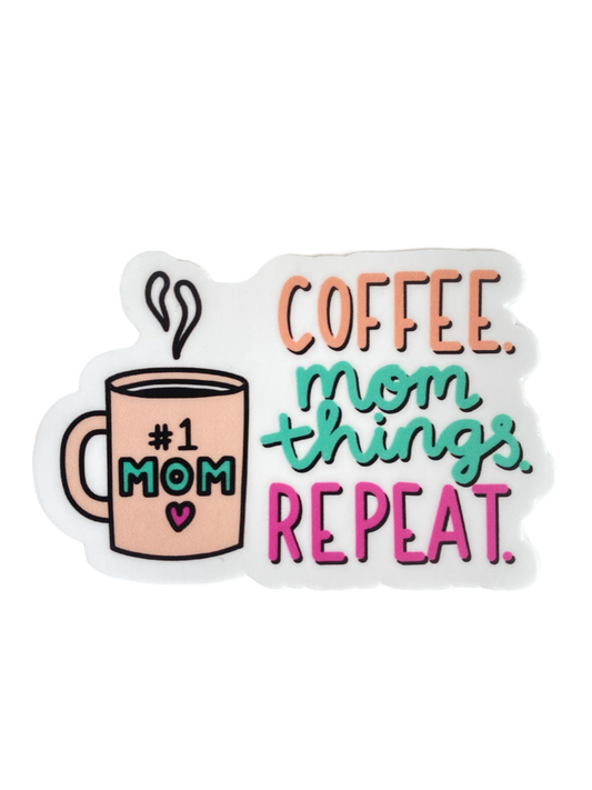 Coffee Mom Things Sticker