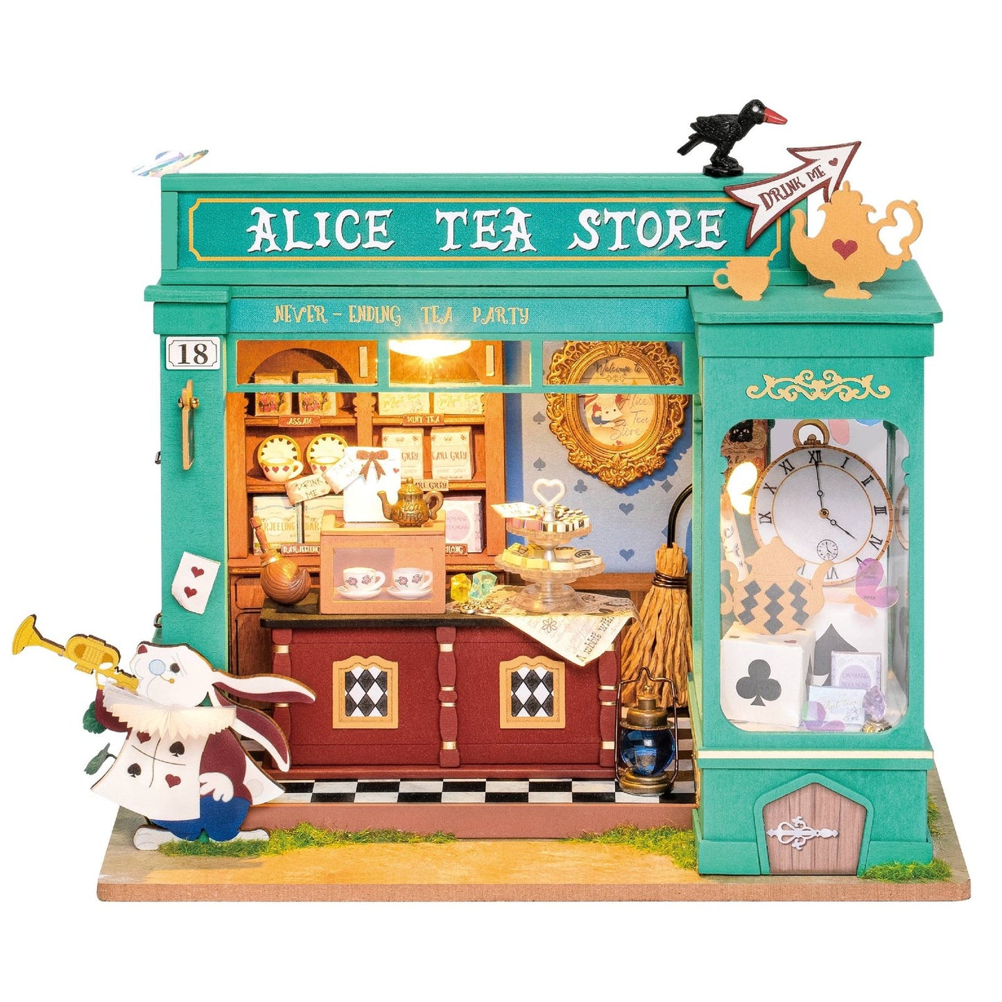 DIY Miniature Model Kit: Alice's Tea Store