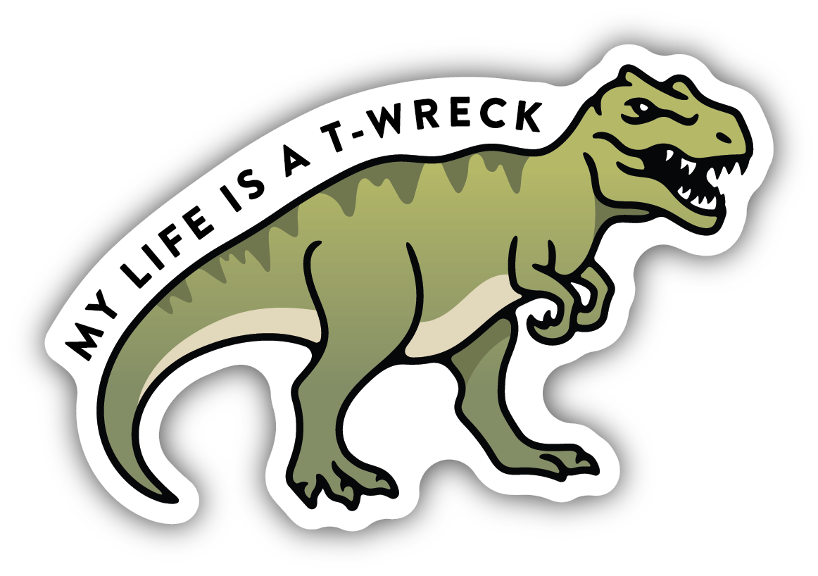 T-Wreck T-Rex Sticker