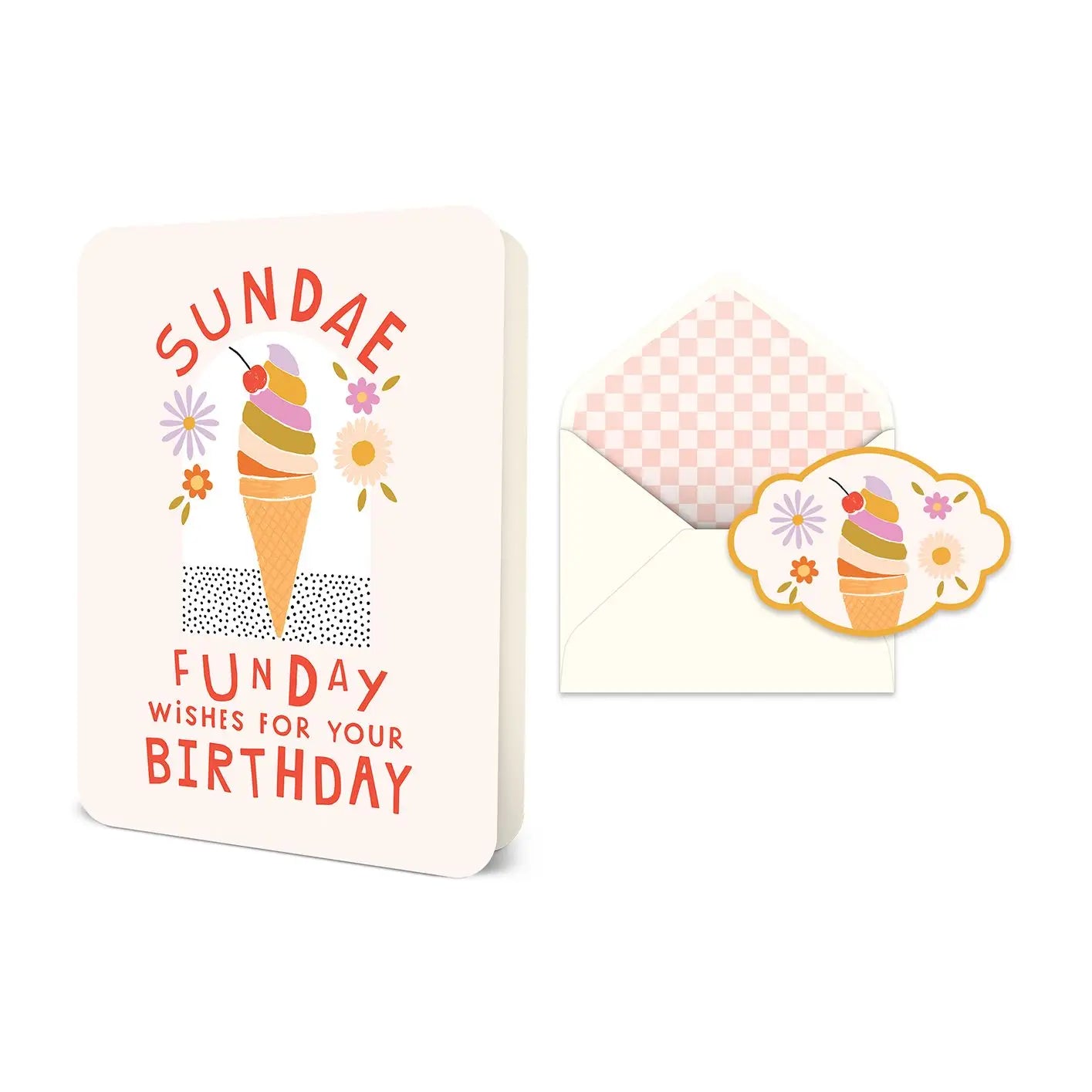 Sundae Funday Birthday Deluxe Greeting Cards