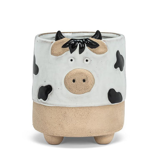 Large Cow on Legs Planter