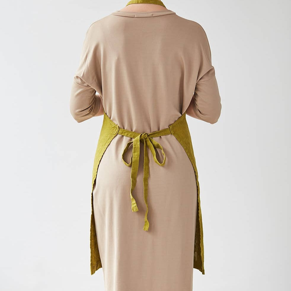 Daily Apron | Moss Green Linen