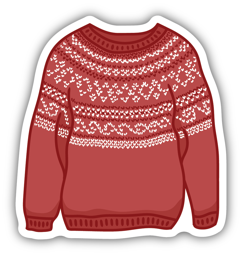 Red Sweater Sticker