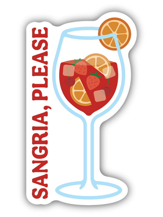 Sangria Please Sangria Sticker