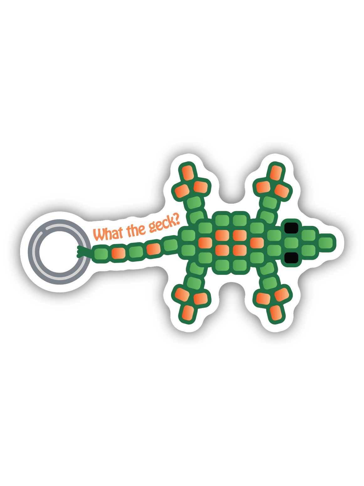 What The Geck Bead Lizard Sticker