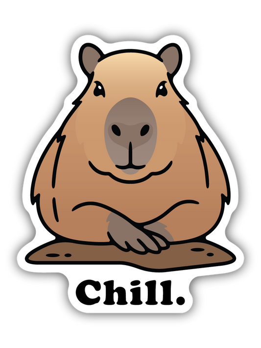 Chill Capybara Sticker