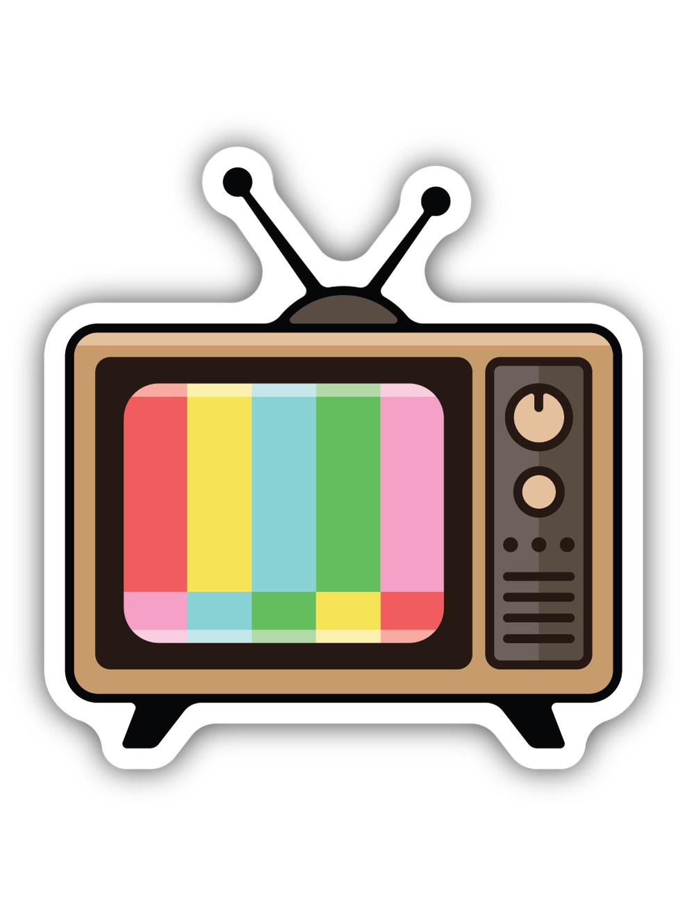 Retro Television Sticker
