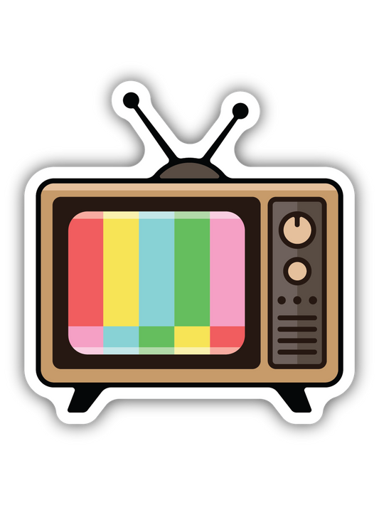 Retro Television Sticker
