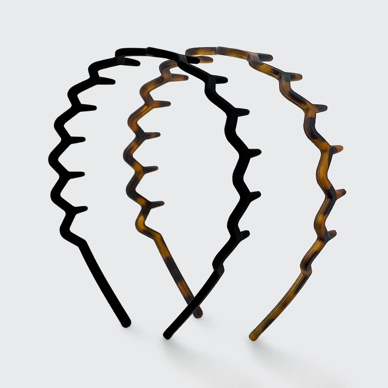 Zig Zag Headband 2pc | Black + Tort