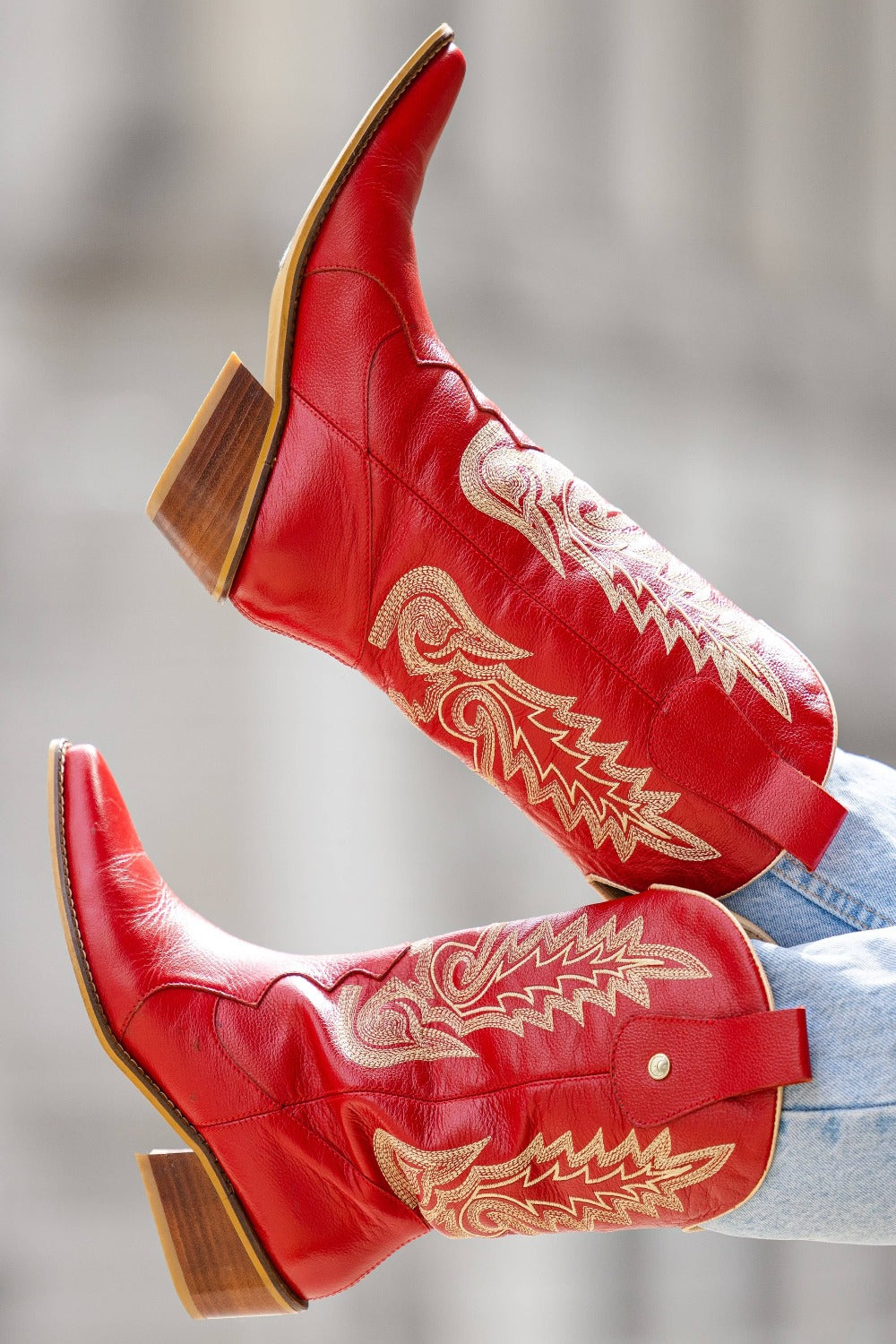 Loyal Western Cowboy Boots | Red Leather
