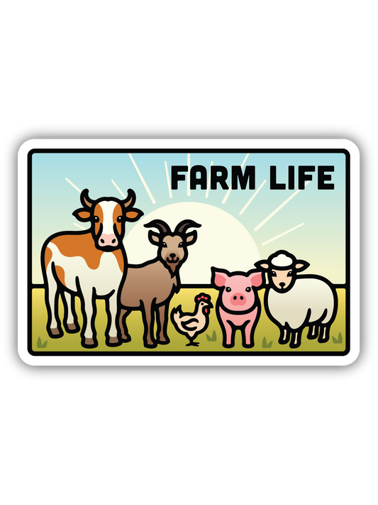 Farm Life Animals Sticker