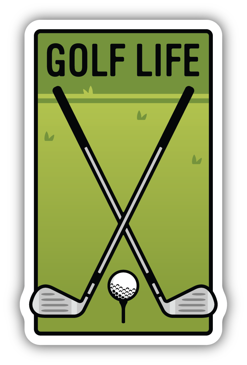 Golf Life Crossed Clubs