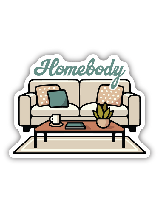 Homebody Couch Sticker