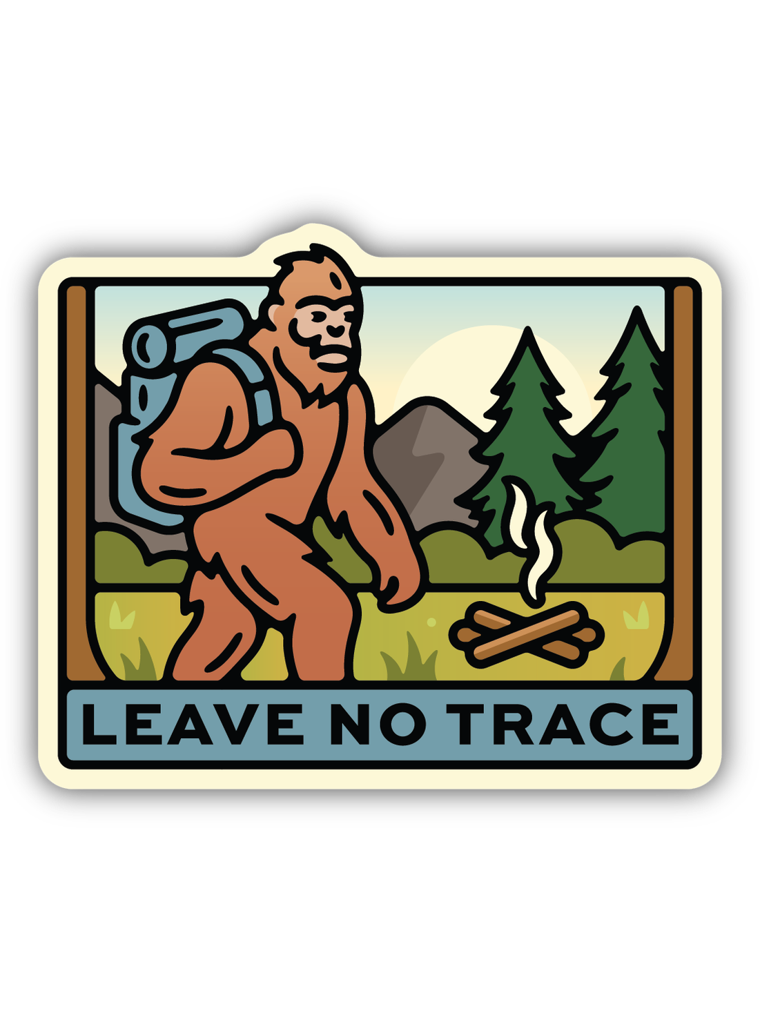 Leave No Trace Sasquatch Sticker