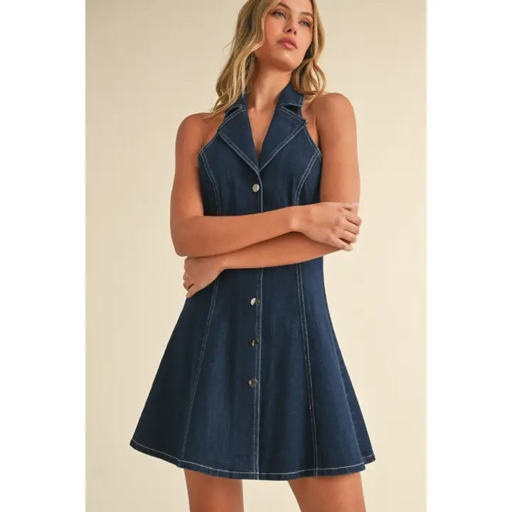 Claire Sleeveless Flare Midi Dress