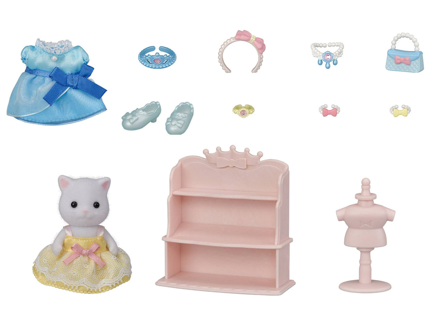 Dollhouse Playset & Figure, Dress Up Set, Collectible Toys