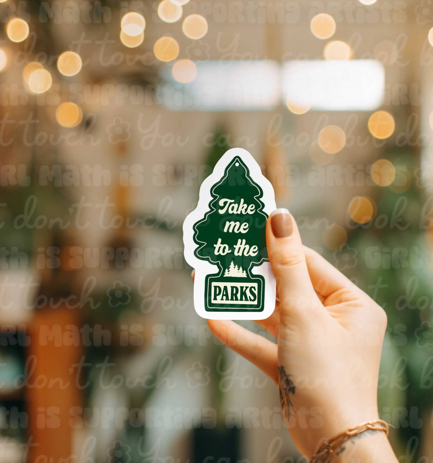 Take Me to the Parks Outdoors Sticker