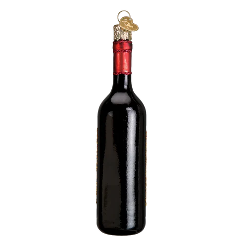 Red Wine Bottle Ornament