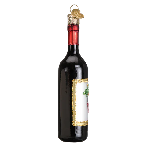 Red Wine Bottle Ornament