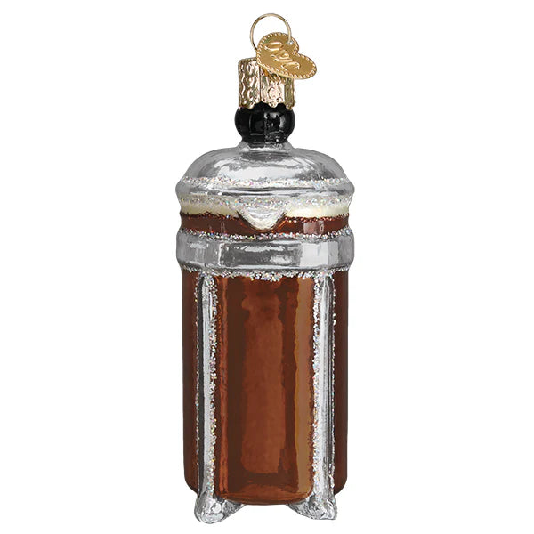 French Coffee Press Ornament
