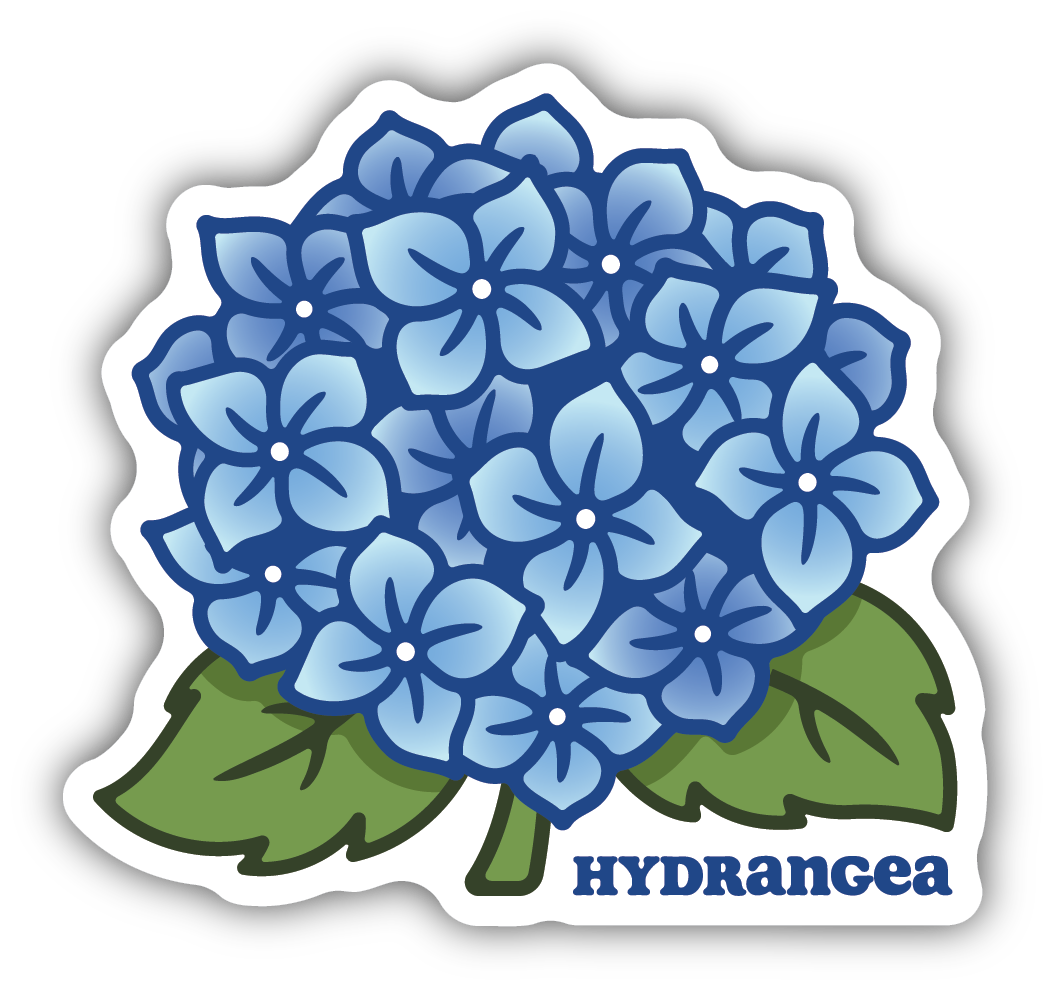Hydrangea Sticker