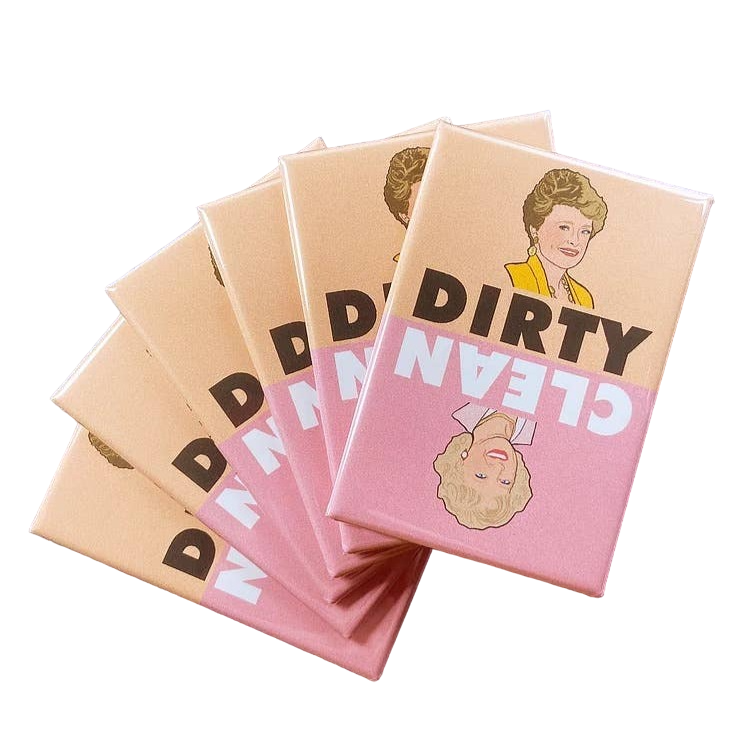 “Rose and Blanche" Dirty/Clean Dishwasher Magnet